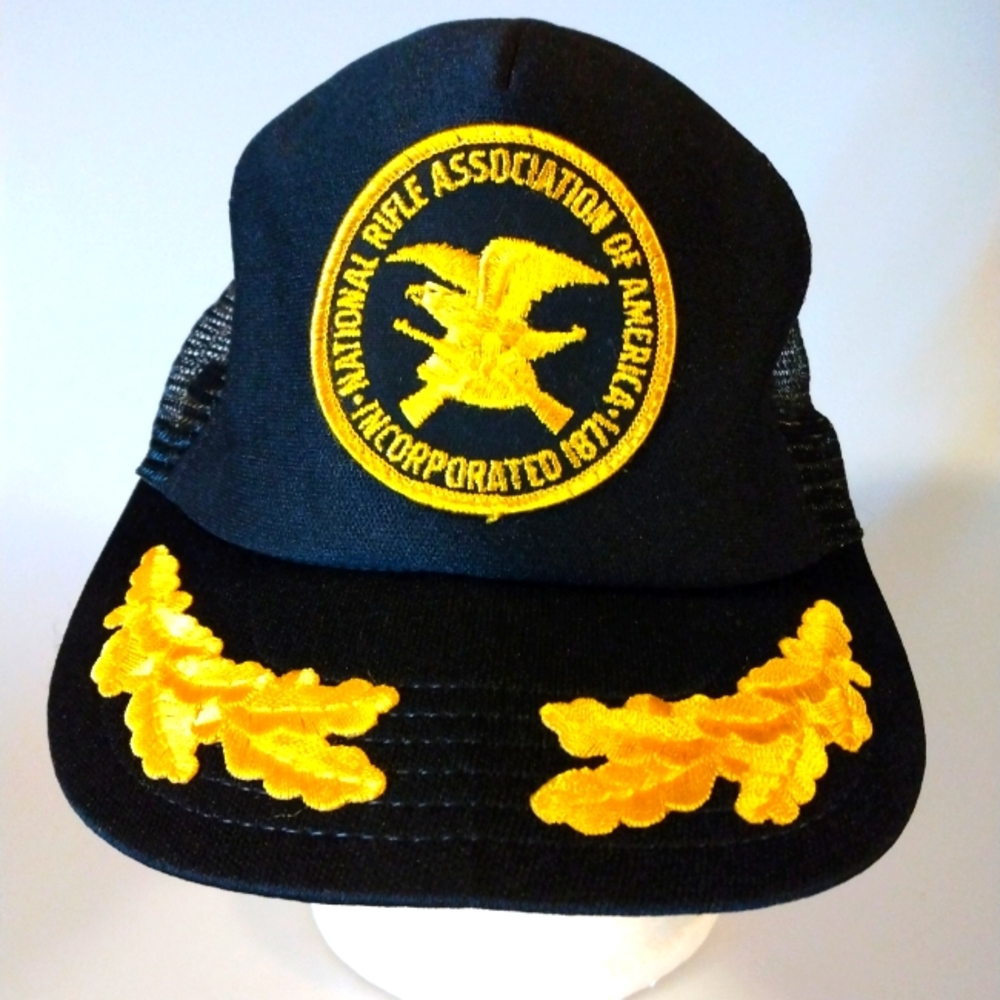 NRA Mesh Snapback Black Trucker Foam Hat MADE IN USA - FAST SHIP